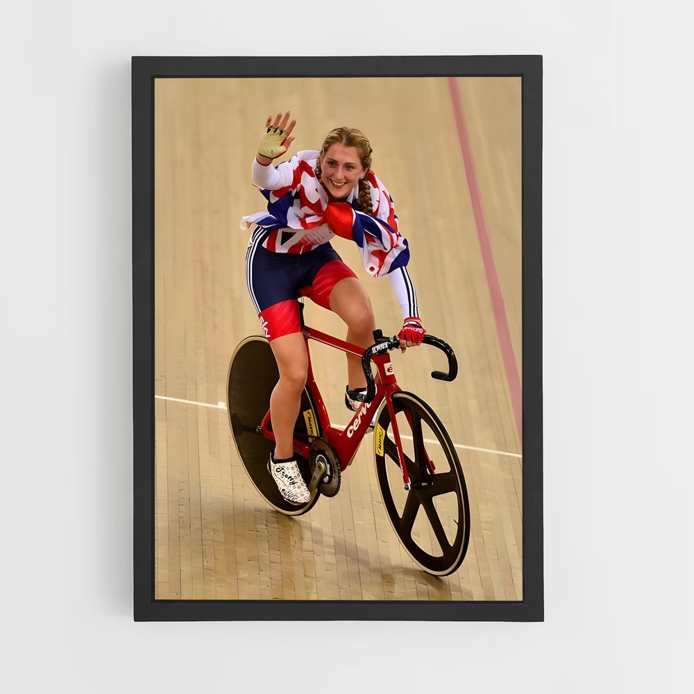 Poster La Piste Olympique – affiche Cyclisme (vue 2)